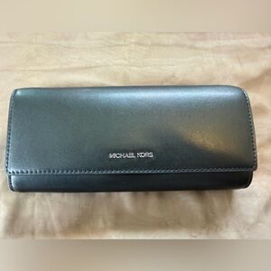 NWT Michael Kors Black Leather Clutch/Crossbody